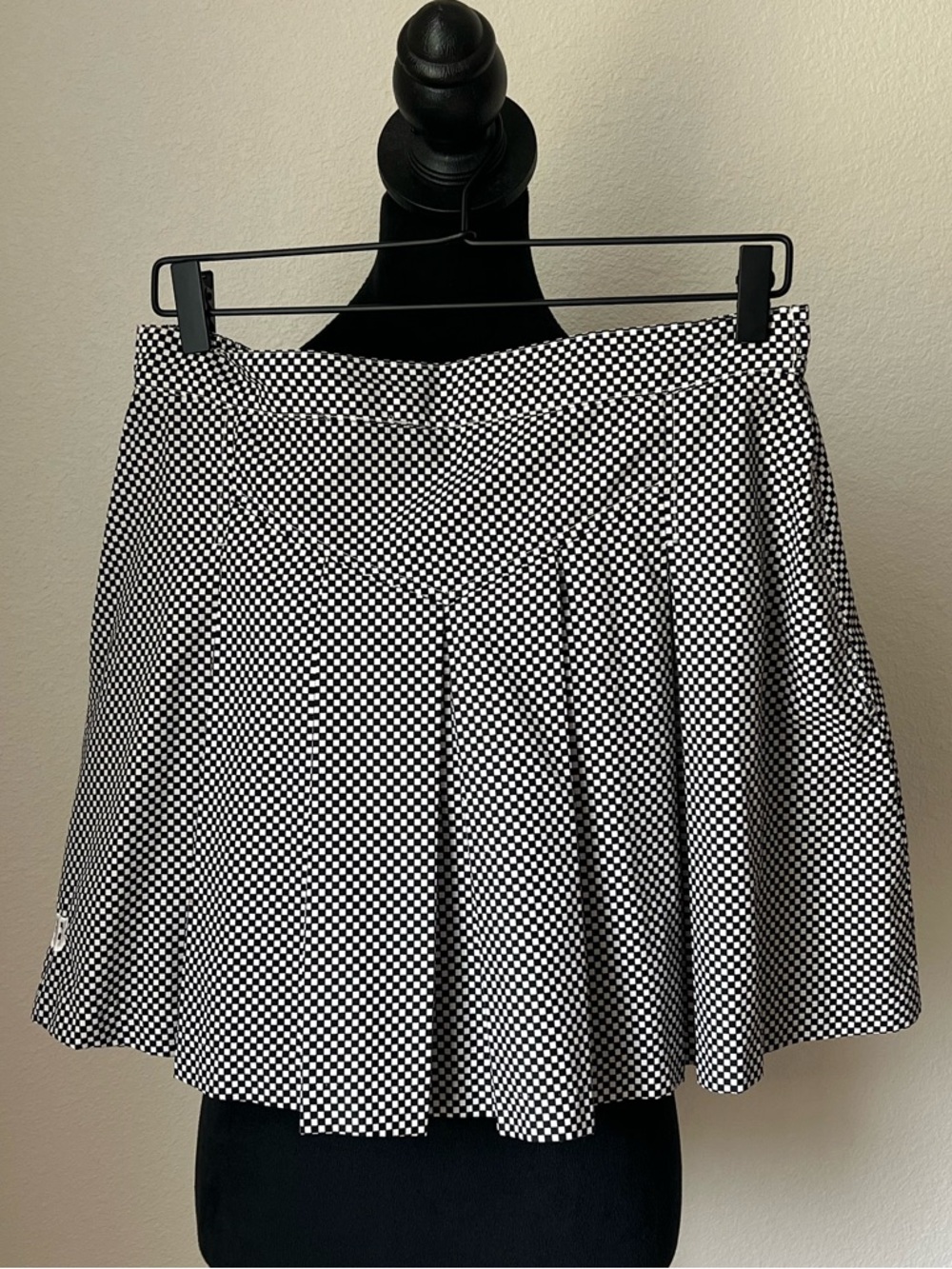 Vintage RN63306 CA 06968 Wilson Black and White Checkered Skirt size 14 Runs Sm